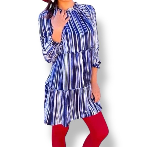 NWT - LuLaRoe Annabelle Ruffled Tiered Dress - Picture 4 of 7